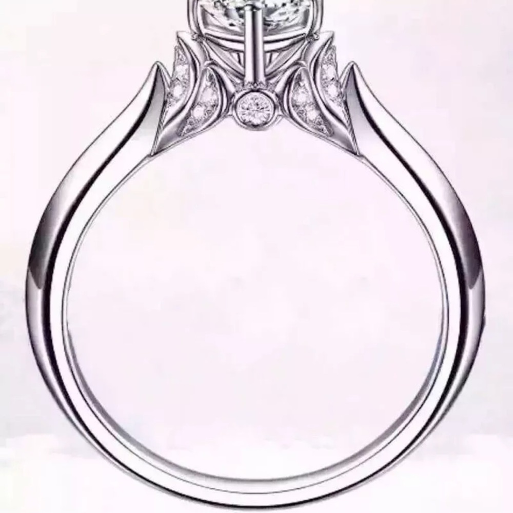 925 Silver Rings for Women White Sapphire Ring 💍 - Picture 4 of 5